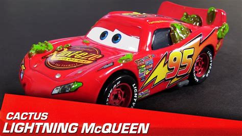 2013 Cars Cactus Lightning McQueen New Mattel Die-Cast Disney Pixar World Grand Prix - YouTube