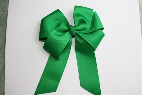 Large Green Hair Bow 5 Inch Hair Bow Hair Bow for Girls