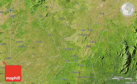 Satellite Map of Abakaliki