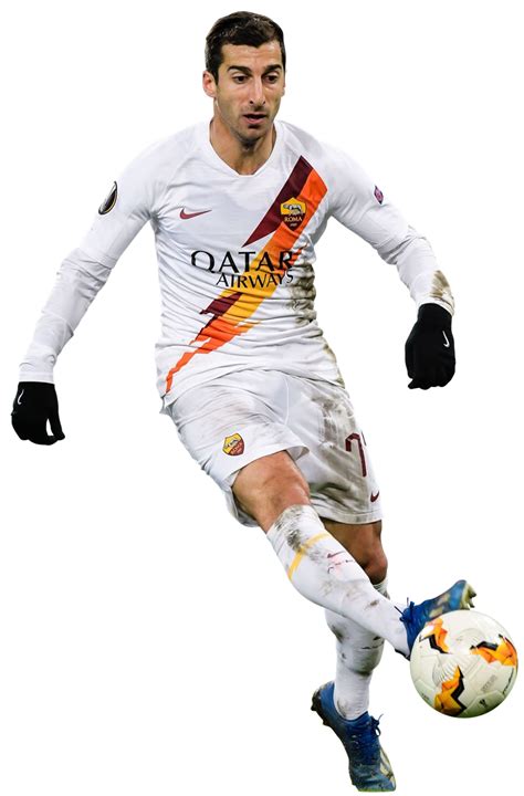 Henrikh Mkhitaryan AS Roma football render - FootyRenders