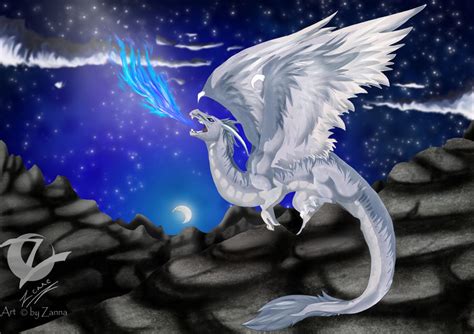 white dragon by ZannaArt on DeviantArt