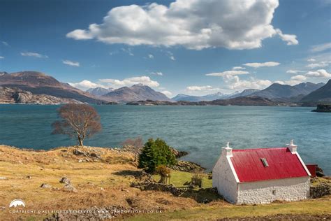 Loch Shieldaig & The Red Roof Cottage in Scotland, Land of Light ...