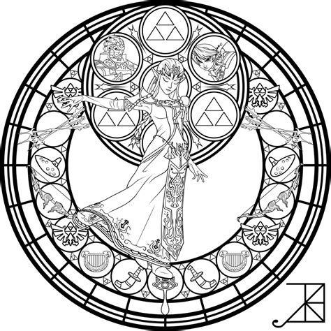 Medieval stained glass coloring pages download and print for free