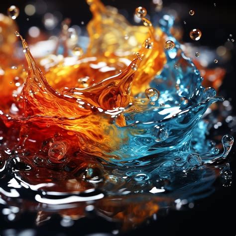 Premium AI Image | agua en movimiento