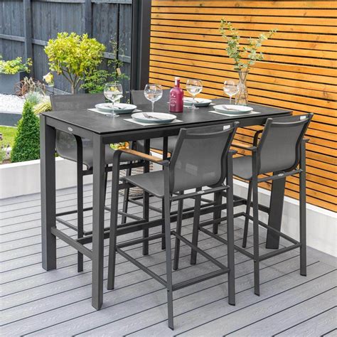 Harrier Outdoor Bar Stools & Table Set | Net World Sports