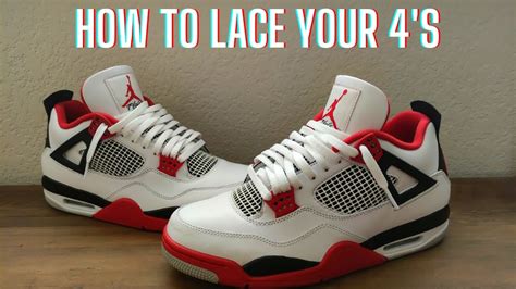 How To Lace Jordan 4's - The BEST Way to Loose Lace - YouTube