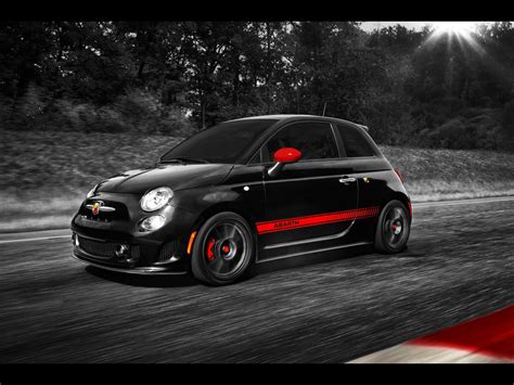 1440x2560 resolution | black 5-door hatchback, FIAT, Fiat 500 Abarth HD ...