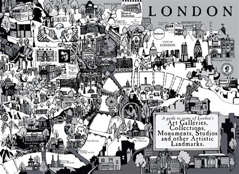 London art gallery map by Computer Arts | London art gallery, London ...