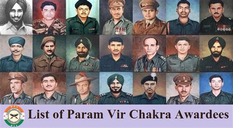 List Of 21 Best Param Vir Chakra (PVC) Medal Awardees | Top NDA ...