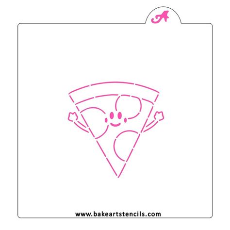 Fast Shipping Pizza Guy PYO Stencil, Pizza Cookie Stencil, Cookie ...