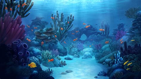 ArtStation - Coral reef | Underwater art, Coral reef drawing, Underwater background