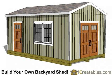 Large Shed Plans - How to Build a Shed - Outdoor Storage Designs # ...