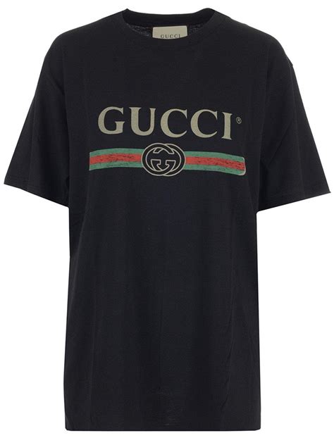 Gucci Cotton T-shirt in Black - Save 40% - Lyst