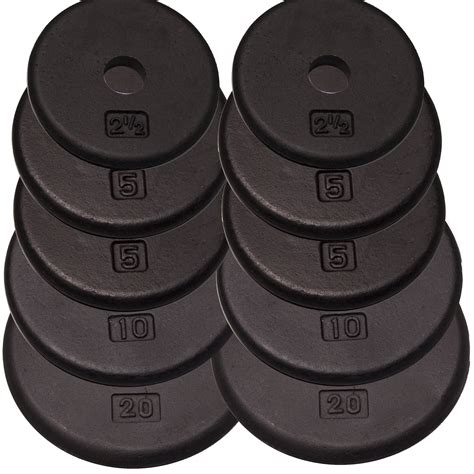 Body Solid RPBS85 Standard Weight Plate Set - 85 lbs - Walmart.com