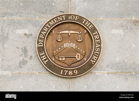 Treasury department emblem hi-res stock photography and images - Alamy