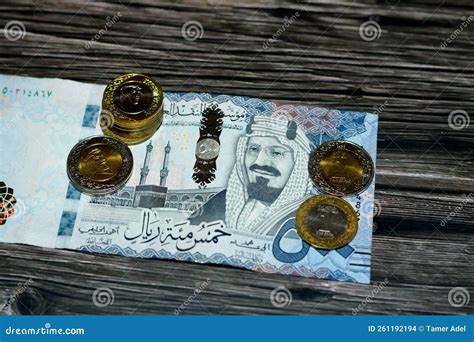 500 SAR Five Hundred Saudi Arabia Riyals Cash Money Banknote with Pile ...