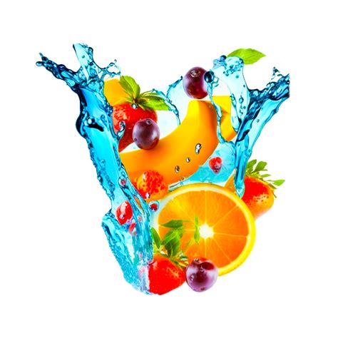 fresh fruits water splash 23858806 PNG