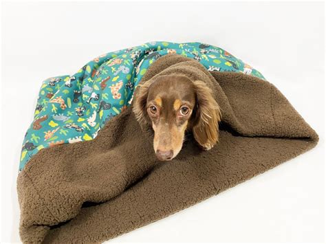 Weenie Pocket Burrow Dog Bed Burrow Bag Burrow Bed Sleep | Etsy