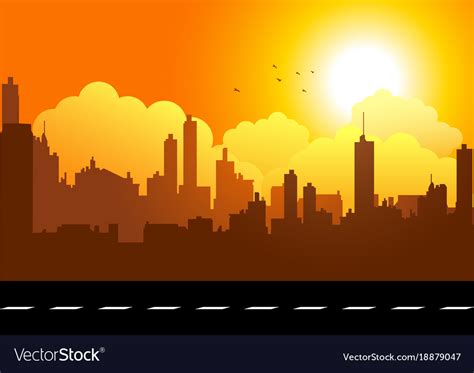 Graphic of a cityscape Royalty Free Vector Image