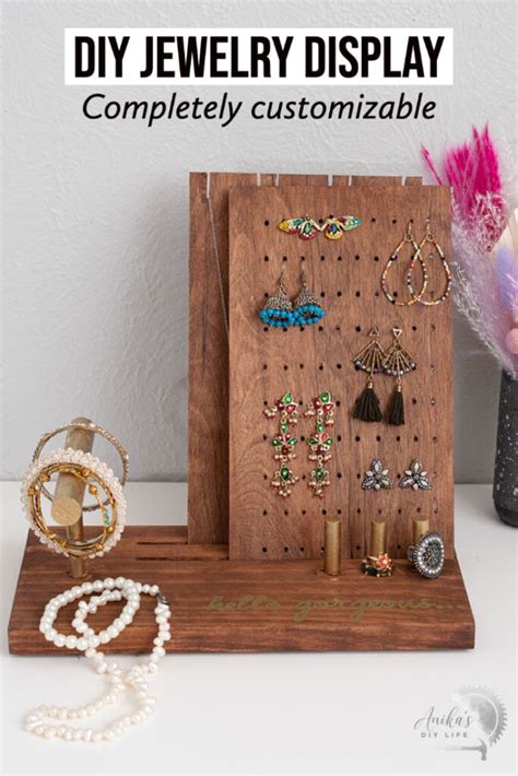 DIY Jewelry Display - Easy Woodworking Gift For Her - Anika's DIY Life