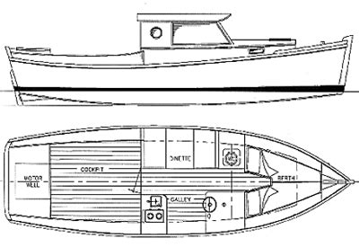 Redwing 26 - Pilothouse Power Cruiser - Boat Plans - Boat Designs | Boat design, Wood boat plans ...