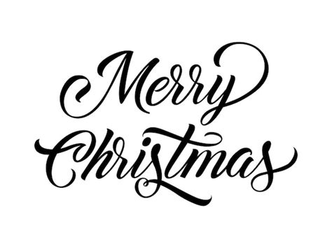 Free Vector | Merry Christmas calligraphy