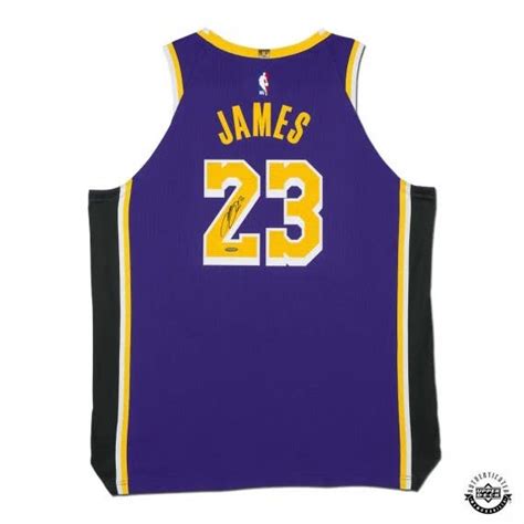 LeBron James Autographed Los Angeles Lakers Purple Authentic Nike Jersey