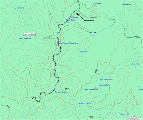 Sycamore Canyon Campground Map