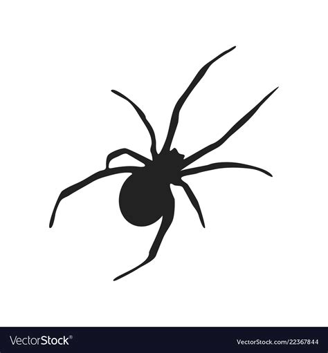 Spider silhouette icon symbol design Royalty Free Vector