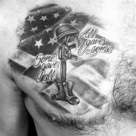 50 Fallen Soldier Tattoo Designs For Men - Memorial Ideas