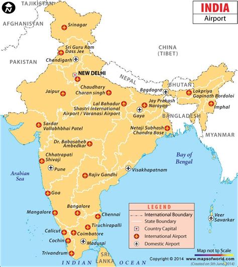 Airports in India, India Airports Map | Airport map, India world map, Geography lessons