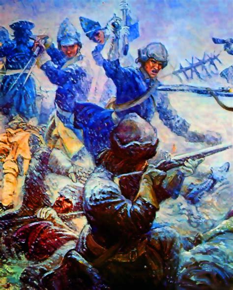 Swedish troops pursuing the fleeing Russians at the Battle of Narva, Great Northern War | Sverige