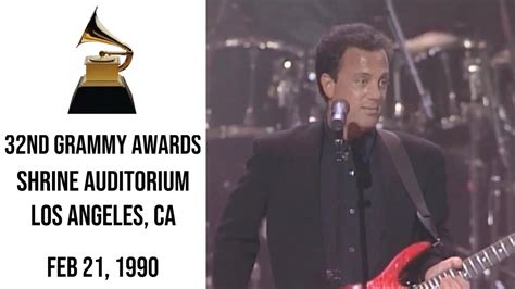 Billy Joel - We Didn't Start the Fire - Live at the 32nd Grammy Awards (Feb 21, 1990) - YouTube