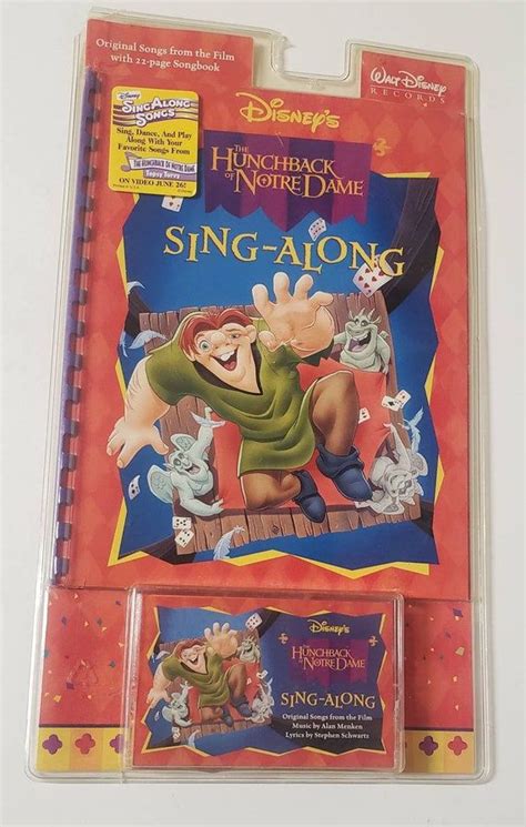 Disney's the Hunchback of Notre Dame Sing Along Book and - Etsy ...