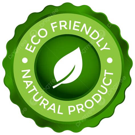 Eco Green Leaf Vector Hd PNG Images, Eco Friendly Badge Design With ...