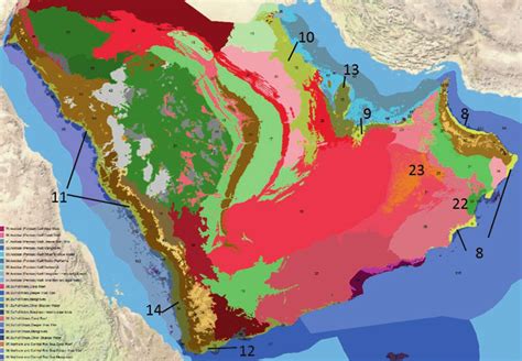 1 Integrated terrestrial and marine habitat map of the Arabian... | Download Scientific Diagram