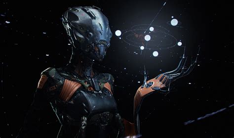 Dark Sci-Fi Robot: Stunning HD Wallpaper by Furio Tedeschi