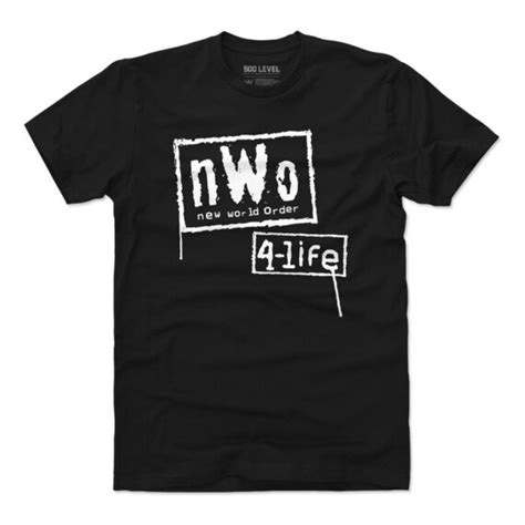 Nwo Men's Cotton T-shirt Legends WWE Nwo 4-life WHT | Etsy