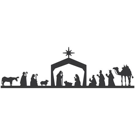 Nativity black and white black nativity scene clipart clipartfest 2 ...