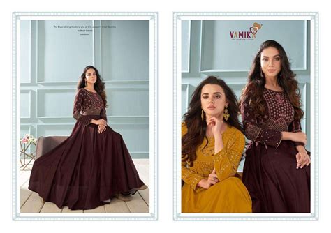 Vamika Amorina Vol-6 Designer Readymade Kurti Gown Catalog Collection