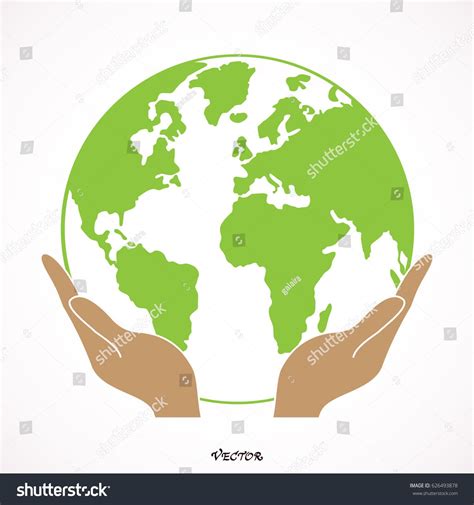 Hands Holding Globe Clipart Icons