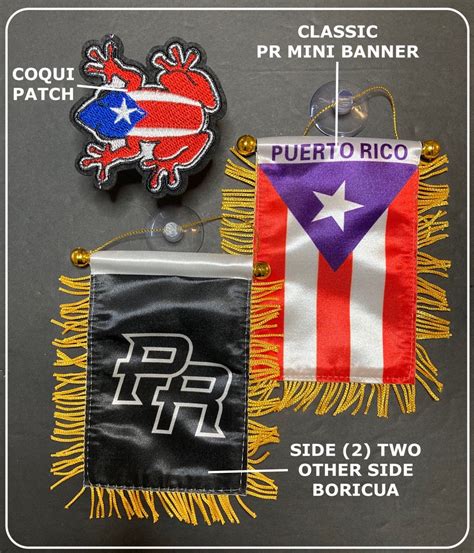 2pc Puerto Rico Flag Sticker Decal Automobile & Home - Etsy