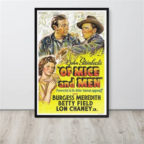 Of Mice and Men 1939 Vintage Movie Poster - Etsy