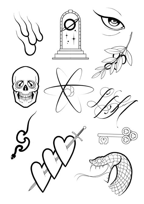 Free Printable Tattoo Flash Sheets