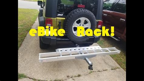 Black Widow Motorcycle Rack / eBike Rack - YouTube