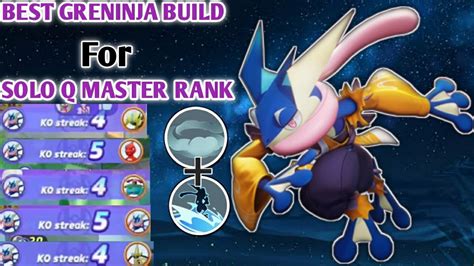 Best GRENINJA Build for Solo q Master Rank in Pokemon Unite - YouTube