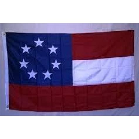 Stars and Bars Flag -7 Star Confederate 1st Flag Cotton 2 x 3 ft.