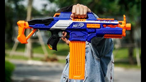 Súng Nerf RapidStrike A4492 Bắn Liên Thanh Siêu Nhanh - YouTube