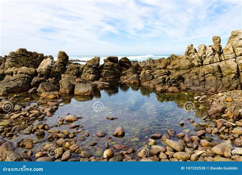 Cape Agulhas Beach View, South Africa Stock Photo - Image of continent ...