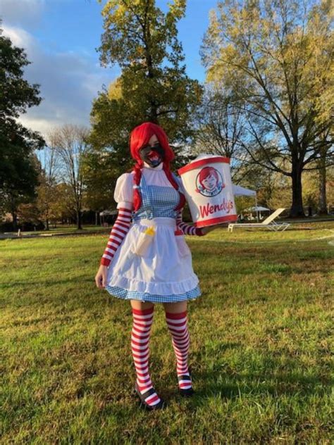 [self] My Wendy’s cosplay! Complete with XL vanilla frosty and mask of ...